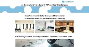 landing page image for pee dee floor cleaning website
